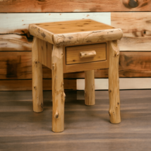 Cedarlogonedrawernightstand thumb200
