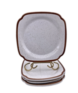 Set 4 Syracuse China Sandspoint Salad Plates Restaurant Ware Speckled Br... - $82.53 CAD