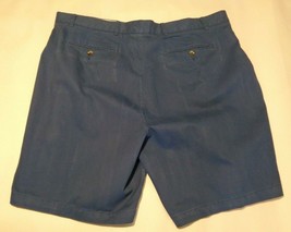 Casuals Roundtree &amp; Yorke Size 46 RELAXED FIT Blue New Men&#39;s Flat Front Shorts - £46.00 GBP