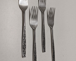 Imperial International Stainless Davos Scrolls MCM Lot of 4 Dinner Forks... - $16.71
