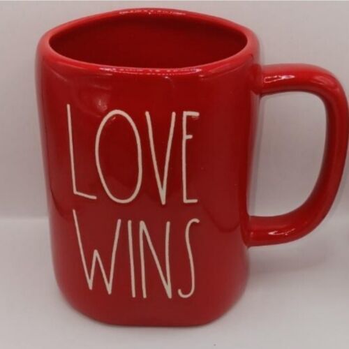 Rae Dunn Artisan Collection by Magenta &quot;Love Wins&quot; Mug - $22.00