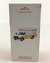 Hallmark Keepsake Christmas Ornament 2012 Chevrolet G4500 Ambulance New ... - $24.70