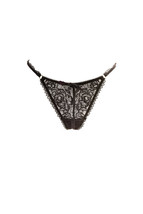 L&#39;agent By Agent Provocateur Womens Briefs Lace Wrapped Black Size S - £33.98 GBP