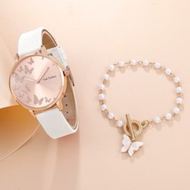 2pcs Set Womens Butterfly Watches White - £7.96 GBP