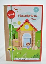 iWood  I Build My House  Wooden Log Cabin Building Blocks  94 Pieces New - £16.12 GBP
