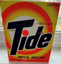 VINTAGE LATE 80&#39;S EARLY 90&#39;S TIDE DETERGENT ~ REGULAR SCENT 17 OZ ~ BRAN... - $820.12 MXN