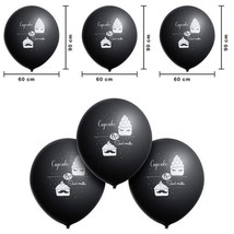 Gender Reveal Balloons 3 Pack Lashes or Staches Cupcake or Stud Muffin - £12.76 GBP