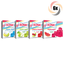 6x Packs Sonic Variety Flavor Gelatin | 6 Servings Each | 3.94oz | Mix &amp;... - $24.89