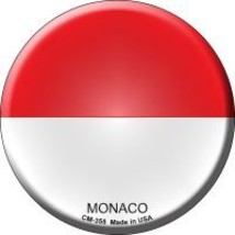 Monaco  Novelty Metal Mini Circle Magnet CM-355 - $12.95