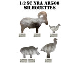 1/2sc 3/8&quot; AR500 IHMSA/NRA Metallic Silhouette Steel Shooting Targets No... - £136.32 GBP