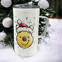 Disney Winnie the Pooh Metal Christmas Travel Mug BRAND NEW - $18.82