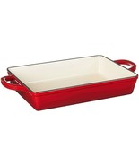 Crock Pot Artisan 13 in. Enameled Cast Iron Lasagna Pan in Scarlet Red - £48.60 GBP
