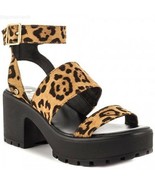 G by Guess Natural Multi Fabric &quot;Gadri2&quot; Platform Sandals sz 6M - $18.89