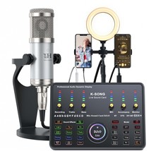 Podcast Device Suit Audio Interface With Heart-Shaped Design Bm800 Microphone Fo - £130.87 GBP