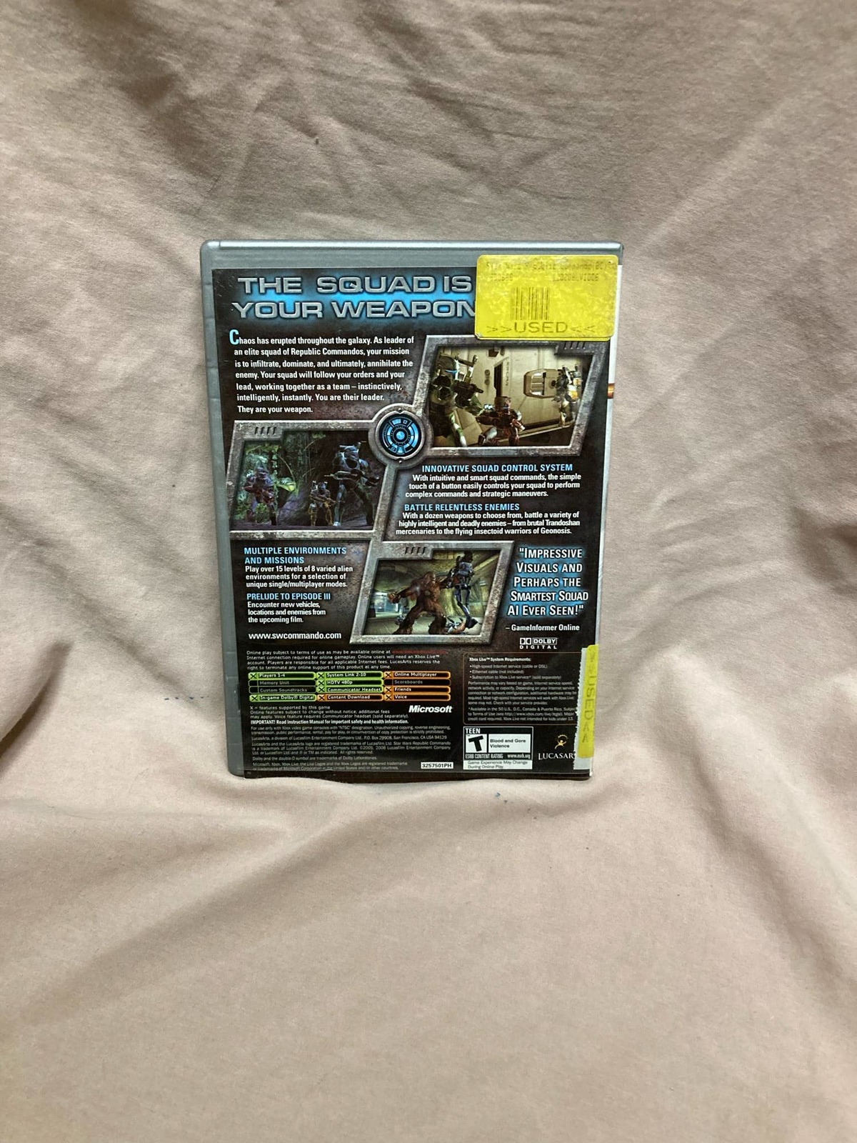 Star Wars Republic Commandos For Xbox and 50 similar items