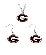 Aminco NCAA Georgia Bulldogs Logo Earring and Pendant Set, Multi-Coloured - $26.01 CAD