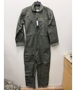 NEW GENUINE US AIR FORCE GREEN NOMEX FIRE RESISTANT FLIGHT SUIT CWU-27/P - 40L. - $150.00