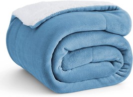 Beddingsure Sherpa Fleece Throw Blanket Twin Size For Couch -, 60X80 Inches. - £30.23 GBP