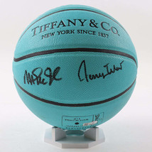 Magic Johnson &amp; Jerry West Signed Tiffany &amp; Co. x Spalding Basketball with All W - $1,188.00