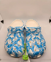 Crocs Adult Classic Duke University￼All Over Blue Print Clogs Womens Size 8 - $56.09