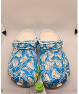 Crocs Adult Classic Duke University￼All Over Blue Print Clogs Womens Size 8 - $76.87 CAD
