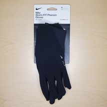 Nike Storm-FIT Phenom Mens Size M Running Jogging Gloves Cold Weather Bl... - £38.56 GBP