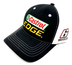 Nascar Racing Castrol Edge #6 Rfk Brad Keselowski Black White Adjustable Hat Cap - £18.24 GBP