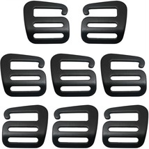 8Pcs 4Pairs G-Hook Wave Buckles Backpack Strap Belt Hardware Carabiners Hook Out - £15.97 GBP