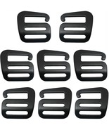 8Pcs 4Pairs G-Hook Wave Buckles Backpack Strap Belt Hardware Carabiners ... - £15.92 GBP