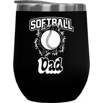 Softball Dad. Cute Sports Coffee &amp; Tea Gift Mug For Daddy, Father, Dads, Pops, U - £22.14 GBP