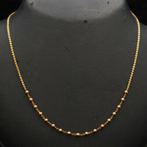 22cts Print Sparkle Gold 7in Cord Chain Niece Gift Women Jewelry Store - £669.96 GBP