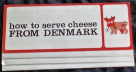 Vintage Pamphlet - How To Serve Cheese From Denmark - VGC - Great Pamphlet - £3.09 GBP