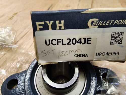 FYH UCFL204JE 2 Bolt Flange Bearing 20mm Bore. - $29.99
