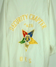 Vtg OES Nylon Jacket Security Chapter 426 Margaret Order of Eastern Star Mason - £18.60 GBP