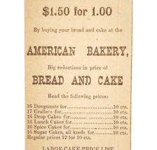 1895 American Bakery Bread Cake Victorian Advertisement Passaic New Jers... - $19.99