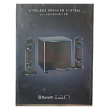 Wireless 2.1 Home Music System LEDs Bluetooth Three speaker Stereo Sound... - $34.16