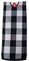 Black and White Buffalo Plaid Christmas Tree Skirt 48 in by Holiday Time 48” - $15.83