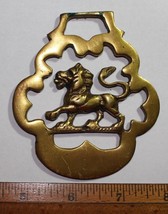 Vintage Horse Brass Lion Equine Martingale Decoration Good Luck - £9.50 GBP