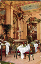 Vtg Postcard Hotel La Salle, The Donatelo Fountain palm Room, Chicago IL. - £4.59 GBP