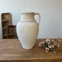 Antique Turkish Terracotta Vase - Vintage Pottery Clay Pot - £148.35 GBP
