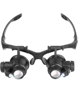 10X 15X 20X 25X LED Magnifier Illuminated Double Eye Glass Jeweler Loupe... - £21.47 GBP