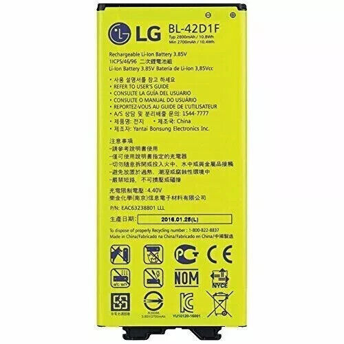 thumbnail image 2 of OEM BL-42D1F Replacement 2800mAh Battery For LG G5 (LS992, H830, VS987, Etc.) – Open Box 2 of 2