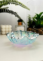 Iridescent Art Bowl Resin decorative bowl Ice Candy Bowl EpoxyResin Dish... - $40.00