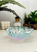 Iridescent Art Bowl Resin decorative bowl Ice Candy Bowl EpoxyResin Dish... - £31.85 GBP