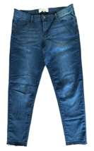 Cafe Denim Premium Jeans Women&#39;s Straight Leg Raw Hem Jeans Size 13/14 N... - £11.60 GBP