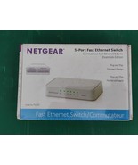 NETGEAR FS205-100PAS 5-Port Fast Ethernet 10/100 Mbps FS205 w/ Power Supply - $13.44 CAD