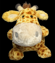 Russ Baby Giraffe Plush Stuffed Bean Bag Orange Chubby Animal Applause 10&quot;  - $34.95