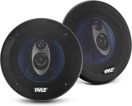 5.25 Car Sound Speaker Pair Upgraded Blue Poly Injection Cone 3 Way 200 ... - £38.55 GBP