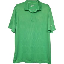 Nike Golf Dri Fit Tour Performance Mens Large Polo Vented Bright Green S... - $497.64 MXN