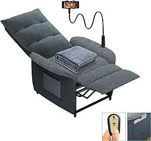 Recliner Chair For Adults Small Space, Fabric Electric Recliner Sofa Win... - $481.99